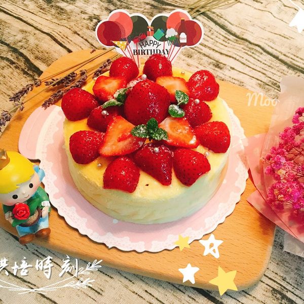 日式草莓輕乳酪蛋糕 : 劉小牛一起做
