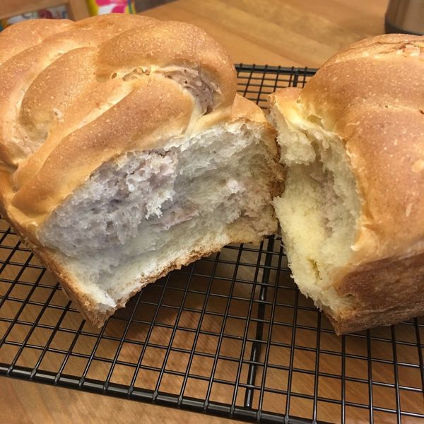 芋泥吐司【Panasonic製麵包機】：Jean Ke 一起做