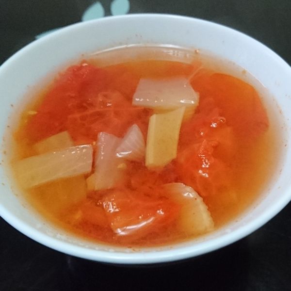 蕃茄香菇蛋花湯：尾章 一起做