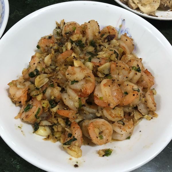 黑椒香蒜炒蝦：Emma Sung 一起做