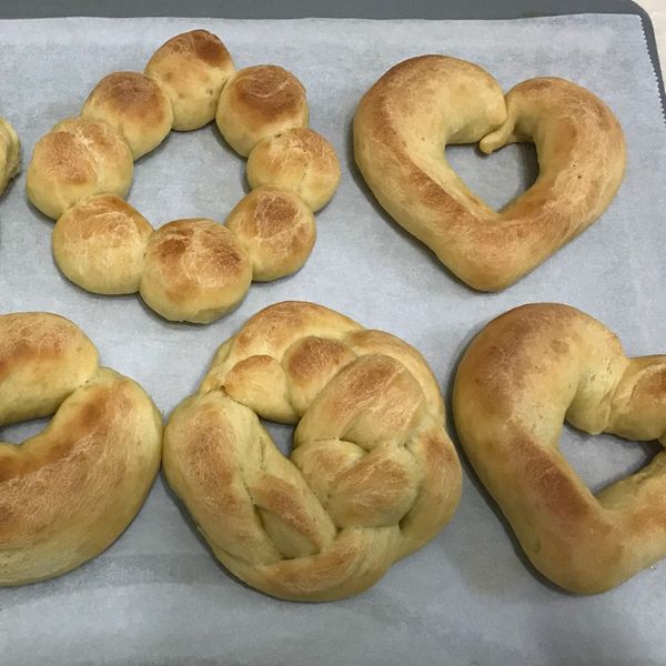 『寶寶食譜』地瓜波堤甜甜圈(免油炸):一把青菜 一起做