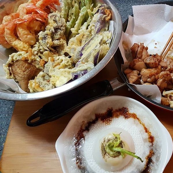 野菜天婦羅＋沾醬 : 蔣龐嚴選 一起做