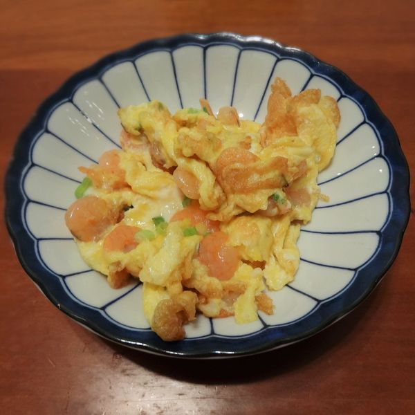 蝦仁炒蛋 : 秋海一起做