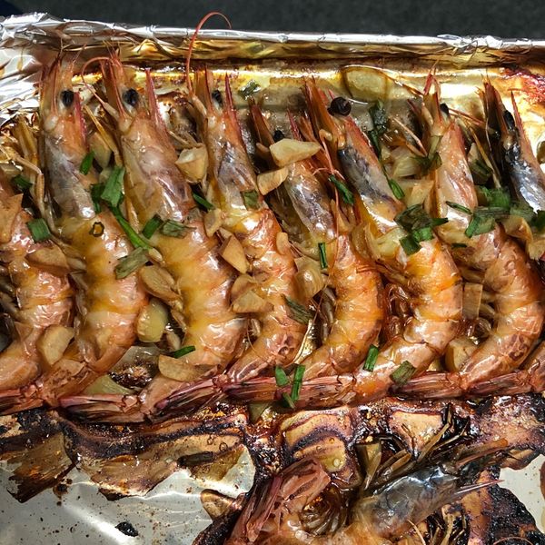 檸檬蒜奶油烤蝦 : FanFan一起做