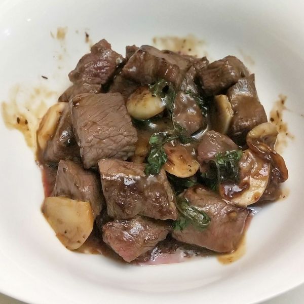 蒜片塔香牛肉 : Yu Xuan Pu一起做