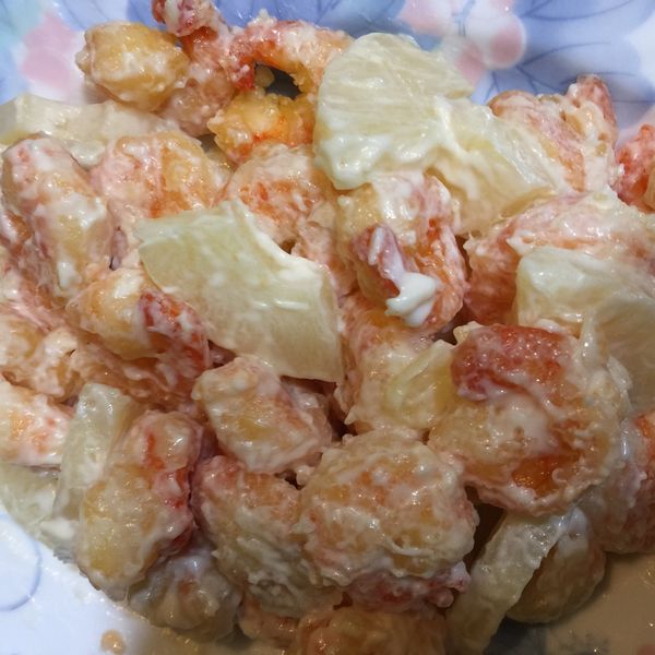 鳳梨蝦球 : 小涂一起做