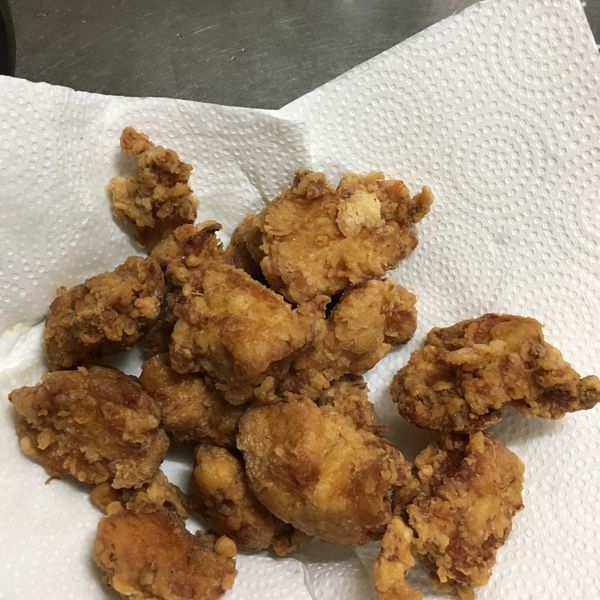 日式炸雞塊 : 小蘋果一起做