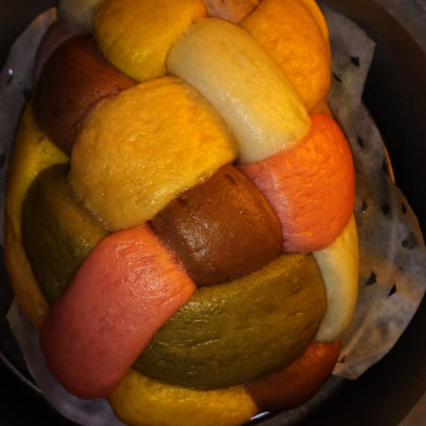 ♥憶柔蔬食♥純天然彩色饅頭~素食：燕居 一起做