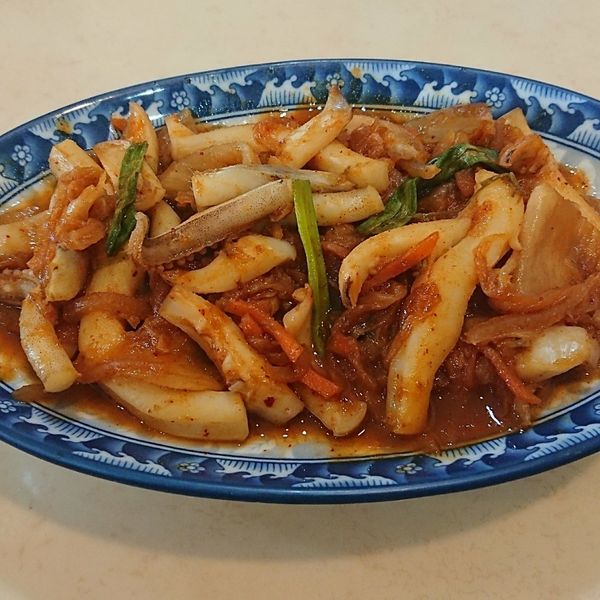 韓式辣炒透抽오징어볶음：時宜林 一起做
