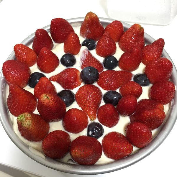 S廚房🍽草莓乳酪蛋糕（免烤箱） : Bobo Yuan一起做