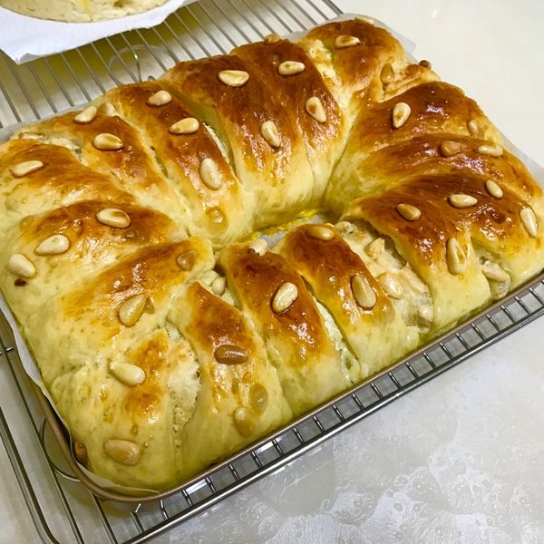 奶油乳酪核桃麵包:yiju 一起做