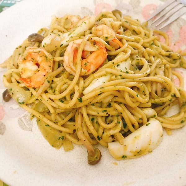 鮮味青醬海鮮義大利麵 : Mandy Lin一起做