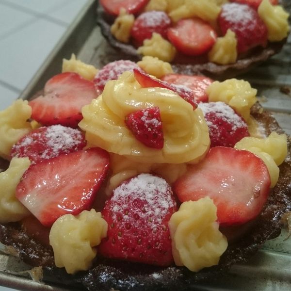 草莓乳酪塔：茉茉 一起做