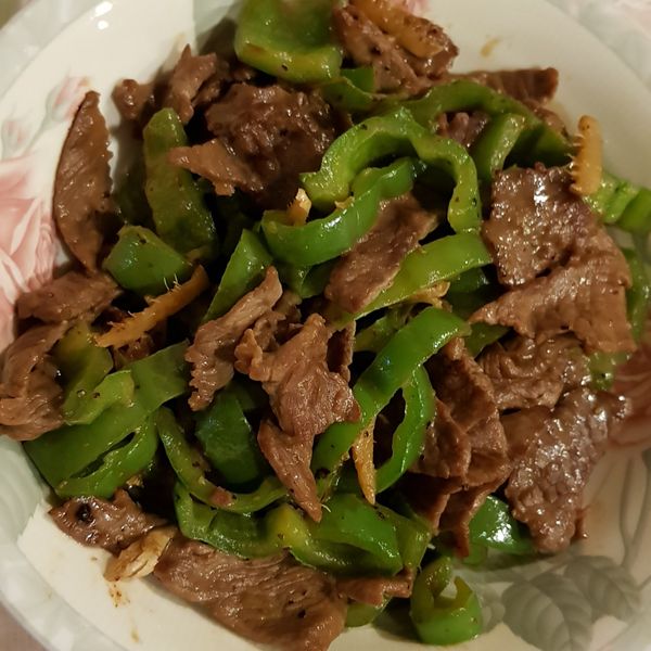 青椒炒牛肉 : 佳潔一起做