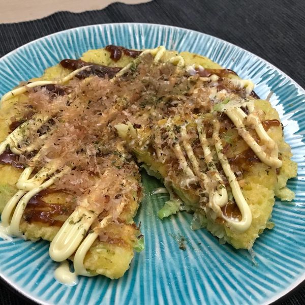 蔬菜大阪燒(素食也可食用) : Siumao Wong一起做