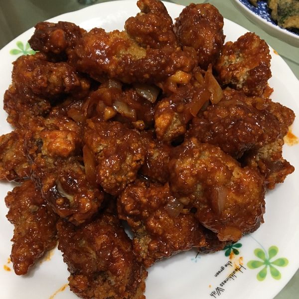 韓式炸雞【半煎炸版】亨式蕃茄醬 : 芙麻一起做