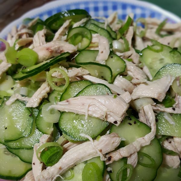 低卡鹽水雞胸拌黃瓜 : fen一起做