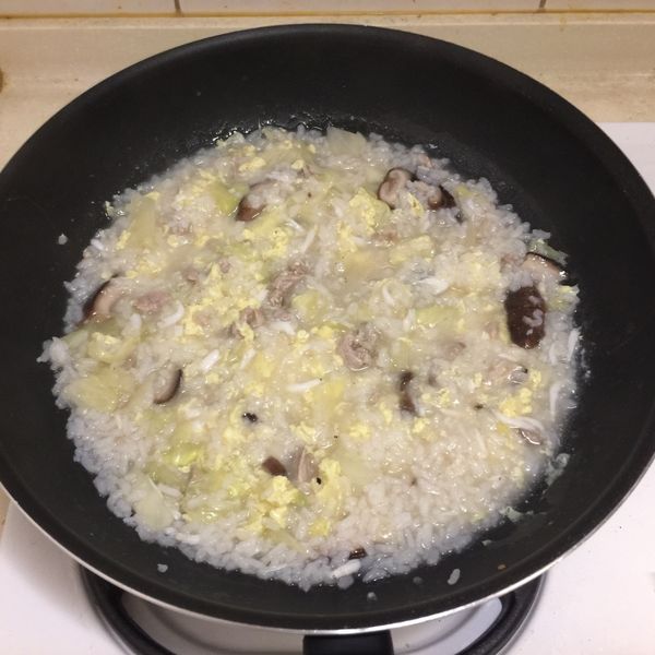 香菇吻仔魚粥 : Lina Hsu一起做