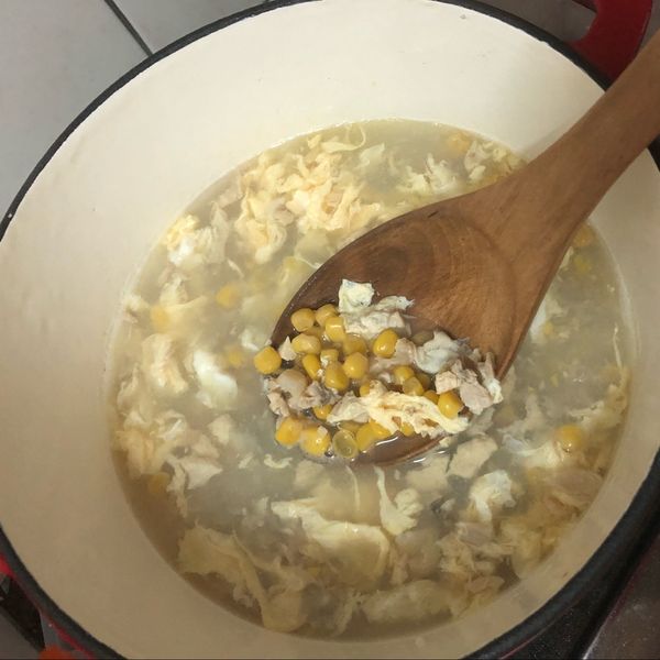 雞蓉玉米羹 : 蘇晴一起做