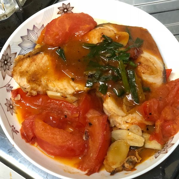 紅燒茄汁魚片:FanFan 一起做