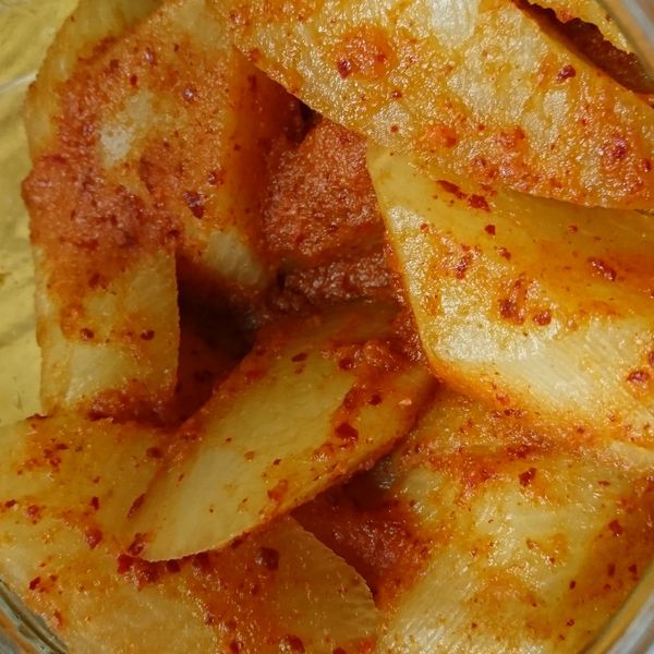 韓國小菜-Costco韓式醃蘿蔔 : 桑媽一起做