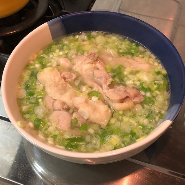 超簡單蔥雞湯 : 蘇晴一起做