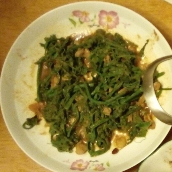 豆瓣龍鬚菜 : 鄀祤一起做