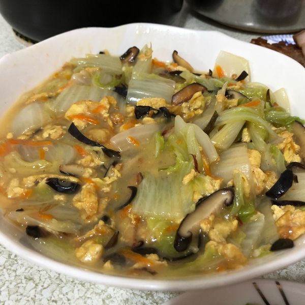 蛋酥滷白菜 : FuMei Huang一起做