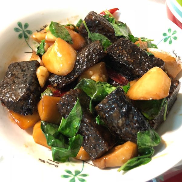 \\必學熱炒-三杯滷米血杏鮑菇// : FuMei Huang一起做