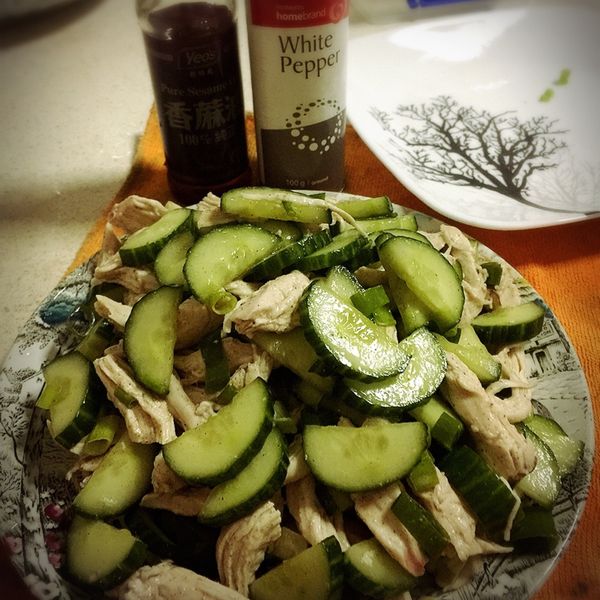 低卡鹽水雞胸拌黃瓜 : Elsie Wu一起做