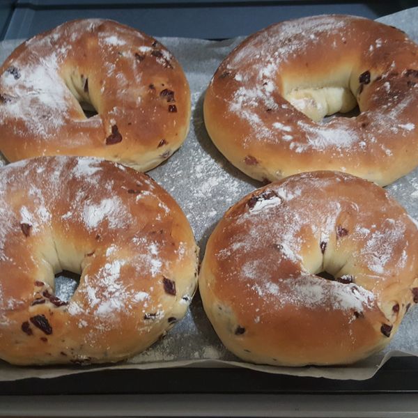 【香濃柔軟】蔓越莓奶油乳酪麵包捲 : 哇係貝芬一起做