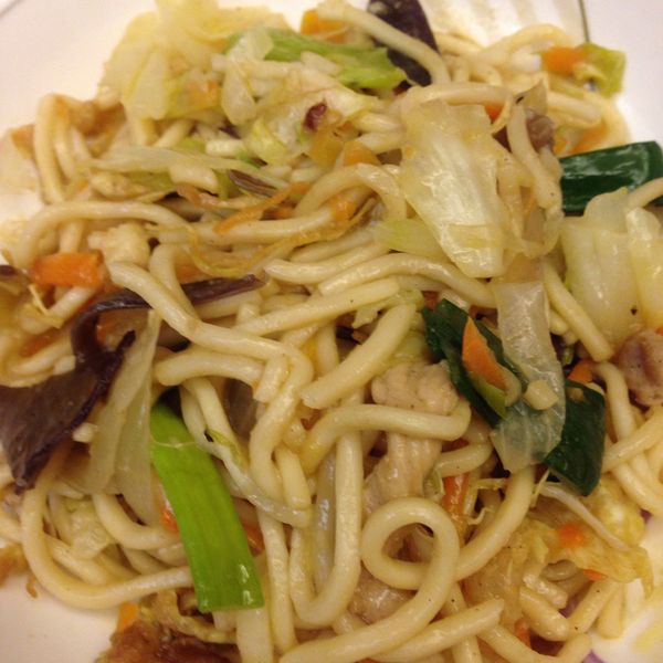 蒜香蔬菜炒麵：lisa 一起做