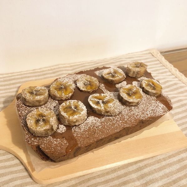 香蕉巧克力磅蛋糕：Andrea chou 一起做