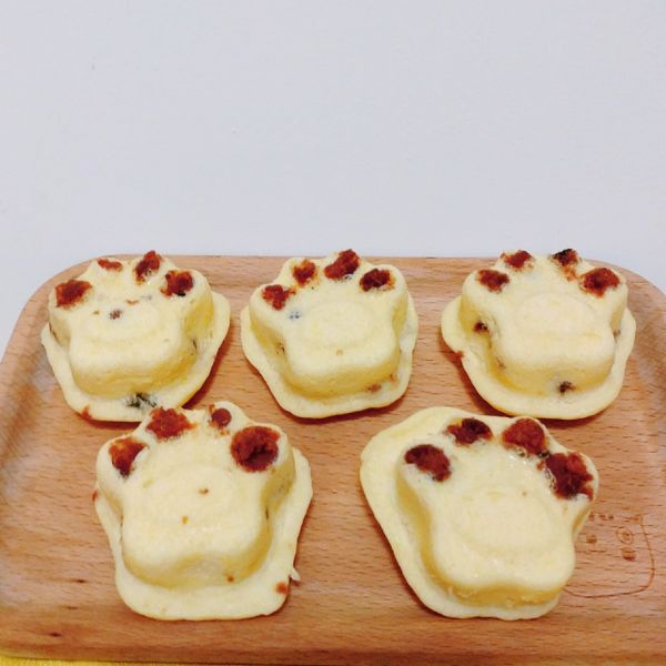 ❤毛毛❤無油貓掌肉鬆蒸蛋糕 : Nina YU一起做