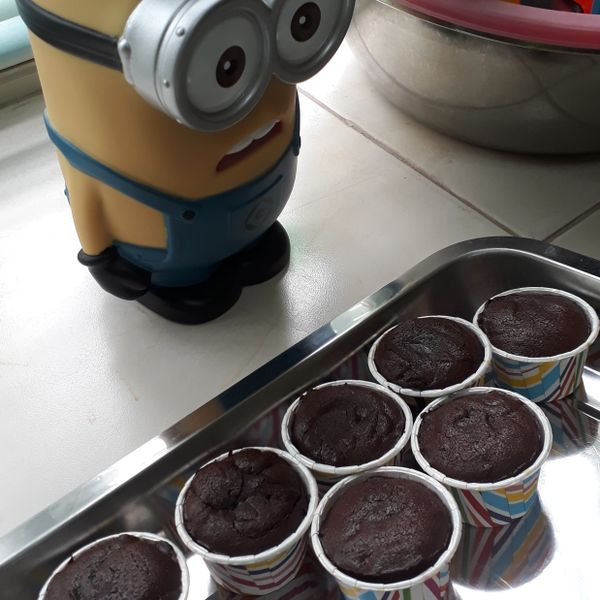 熔岩巧克力蛋糕 : yoke一起做