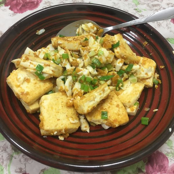 金沙雞蛋豆腐 : 宛廷一起做