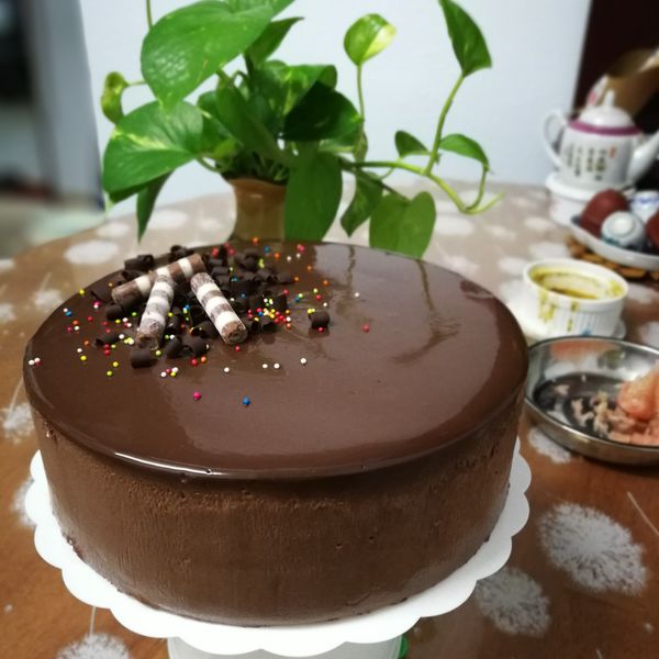 巧克力慕斯鏡面蛋糕 : sw一起做