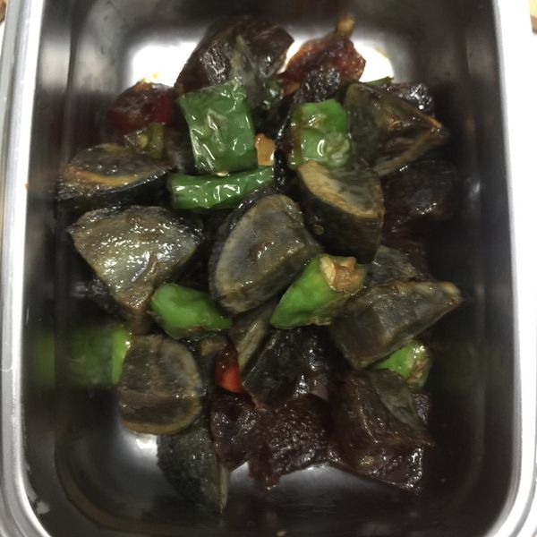 お弁当-170428-糯米椒皮蛋 : Cherry Chen一起做