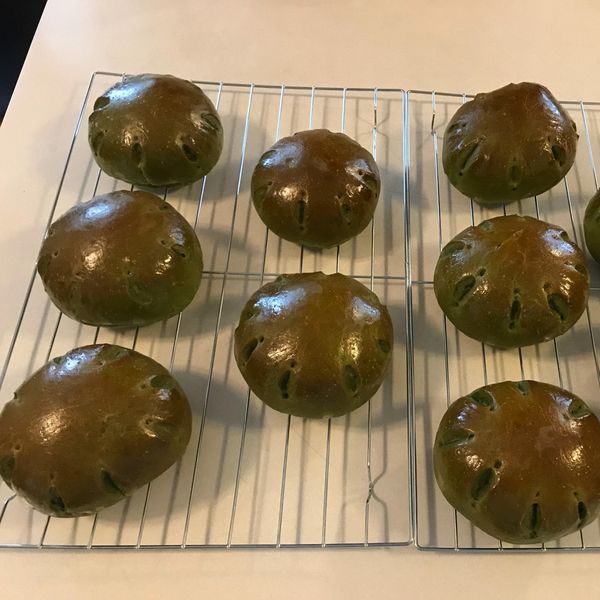 優格抹茶蜜紅豆麵包：Liu Huiyu 一起做