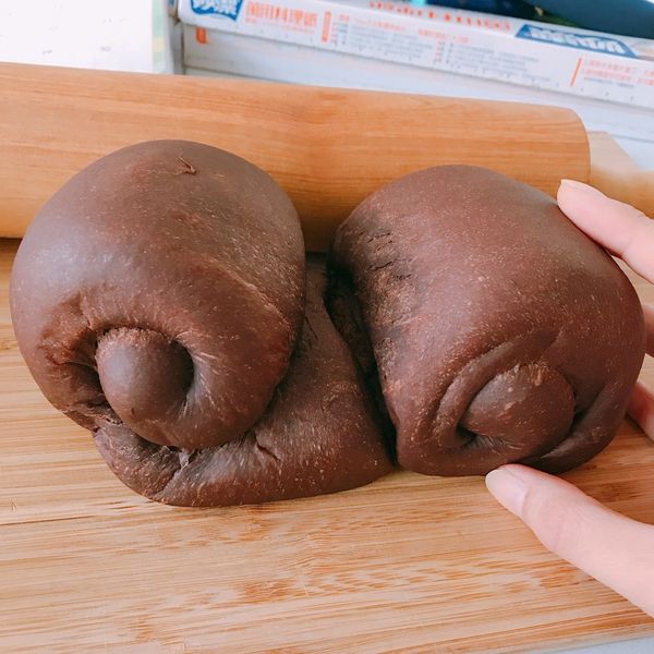 邪惡的巧克力豆豆吐司 : 廖包包一起做