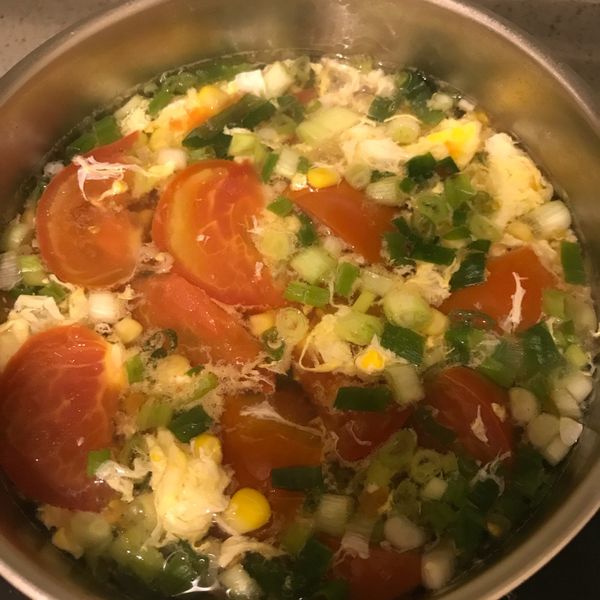 [湯類]蕃茄蛋花湯：Hao wife ㄟ苦情廚房 一起做