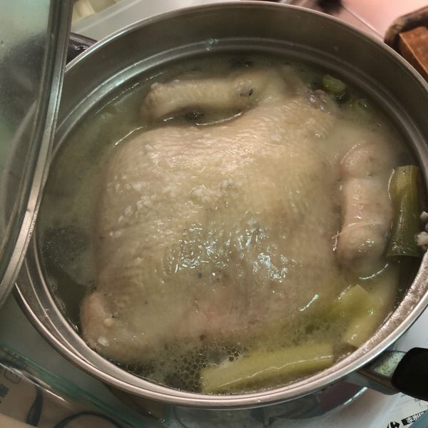 韓式一隻雞湯鍋!!完全提煉出雞的精華呀~：大獅子小白兔 一起做