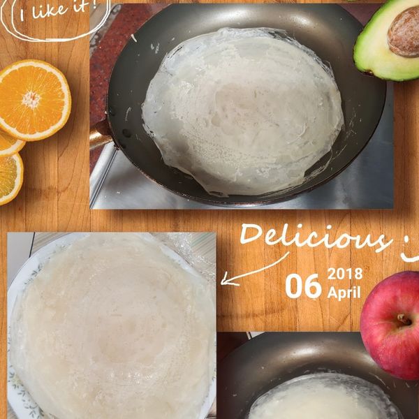 簡易自製潤餅皮(春捲皮):Xia Oyu Qiu 一起做