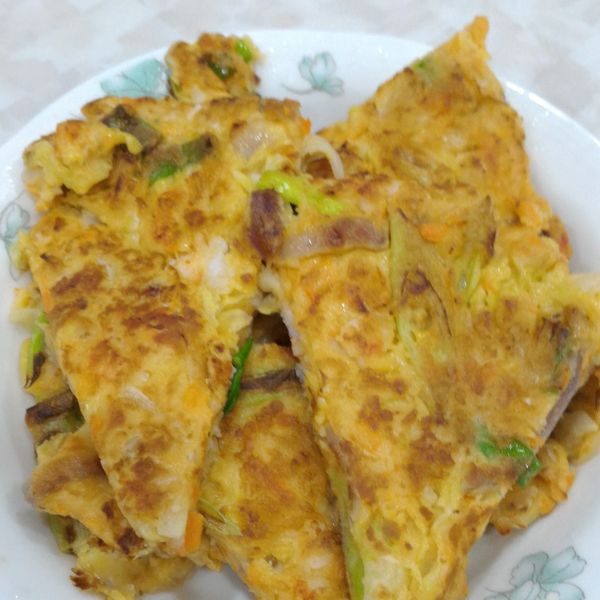 蝦仁高麗菜煎餅 : 丹丹一起做