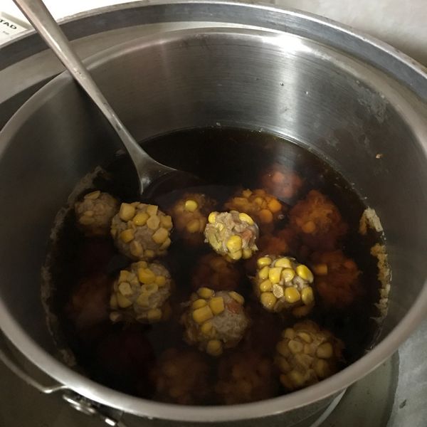 玉米肉丸子(電鍋版)：April Hsiao 一起做