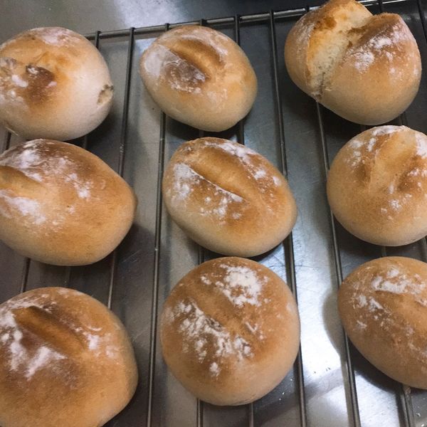 無油牛奶小麵包 : Momo Chang一起做