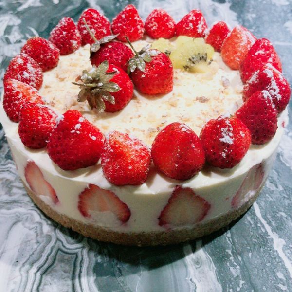 ♡草莓乳酪蛋糕♡ : Sammi Liao一起做