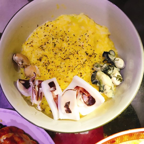 【南瓜燉飯】 : 霜一起做