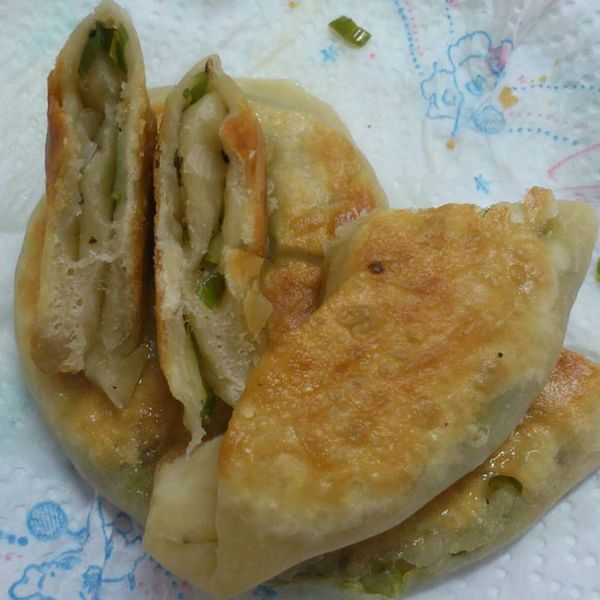 felicine｜蔥油餅 : 羅小橘一起做