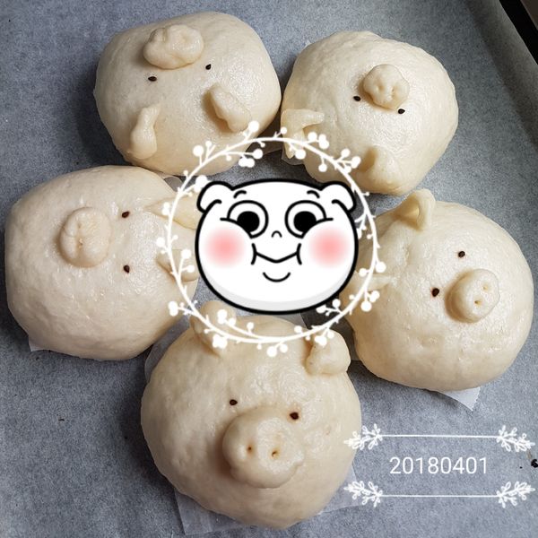 小豬芝麻包【大同全功能蒸烤箱】:Sylvia Chen 一起做